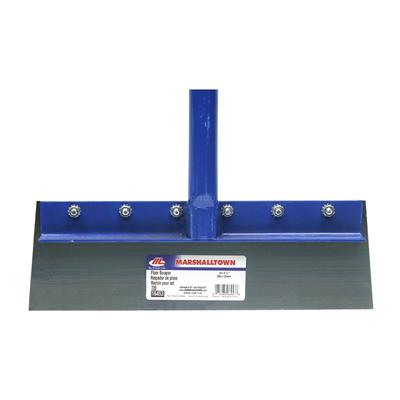 MARSHALLTOWN 16453 14 in. Heavy-Gauge Steel Floor Scraper with 5 ft. Steel Handle