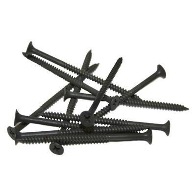 DuraDrive #8 x 3 in. Black Phosphate Coated Bugle Head Phillips Head Fine Thread Drywall Screws (2,000-Box)