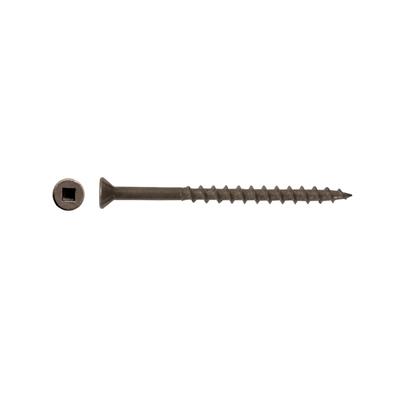 DuraDrive #8 x 2-1/2 in. Low Root Flat Head Square Drive Bare Flooring Screws (2,500-Box)