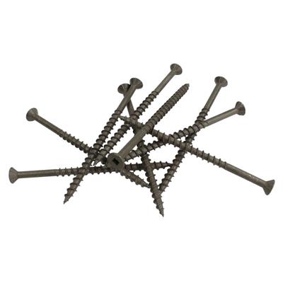 DuraDrive #10 x 3-1/2 in. Low Root Brown Zinc Coated Flat Head Square Drive Decking Screws (1,000-Pack)