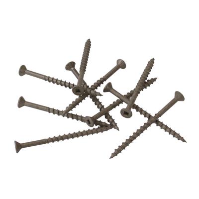 DuraDrive #8 x 2-1/2 in. Low Root Brown Zinc Coated Flat Head Square Drive Cedar Decking Screws (2,500-Box)