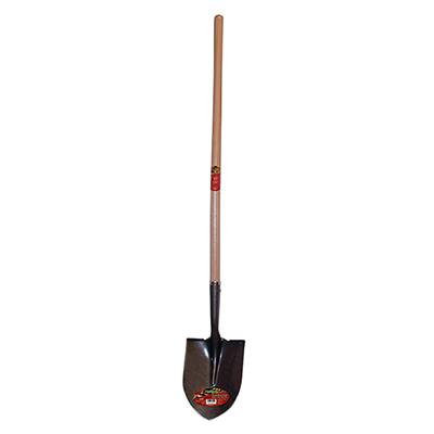 Toolway Pro-Yard 58-1/2 in. Round Point Shovel with Wood Long Handle