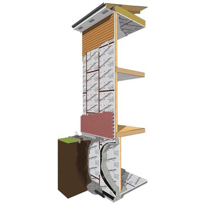 Amvic SilveRboard SB35S1500S 1-1/2 in. x 4 ft. x 8 ft. Type-3 Under Slab Rigid Foam Board Insulation