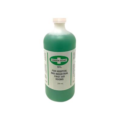 GREEN SOAP 250mL First Aid 15% Anti-Septic Liquid Soap