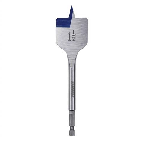 IRWIN 88824 Speedbor 1-1/2 in. x 6 in. Standard Length Blue Groove Point Spade Bit