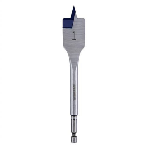 IRWIN 88816 Speedbor 1 in. x 6 in. Standard Length Blue Groove Point Spade Bit