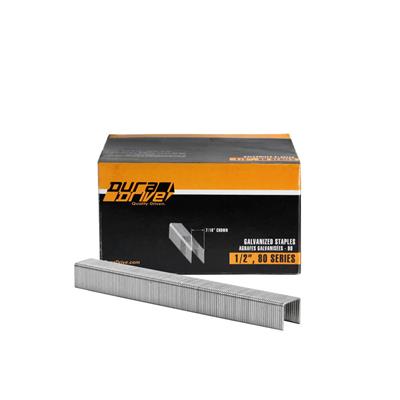 DuraDrive 1/2 in. x 7/16 in. Crown 18-Gauge 80 Series Galvanized Steel Coated Staples (5,000-Pack)