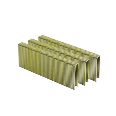 DuraDrive 1-3/4 in. x 7/16 in. Crown N19 Series Yellow Varnish Galvanized Staples (10,000-Pack)