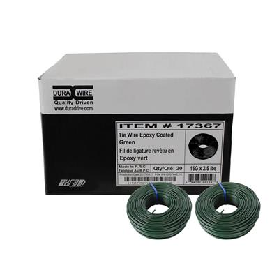 DuraDrive 2.5 lb. 16-Gauge Epoxy Coated Tie Wire (20 Spools per Box)