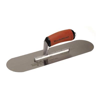 MARSHALLTOWN 13111 13 in. x 3-1/2 in. Curved Carbon Steel Pool Trowel