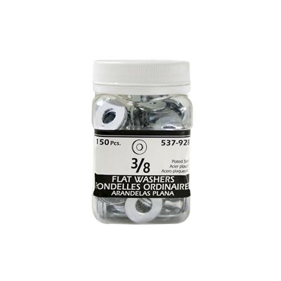 H Paulin 3/8 in. Zinc Coated Flat Washers (150-Jug)