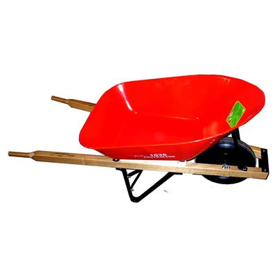 ERIE E-1035 6 cu. ft. Steel Tray Wheelbarrow with Pneumatic Tire