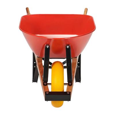 ERIE E-1038 6 cu. ft. Steel Tray Wheelbarrow with Flat-Free Tire