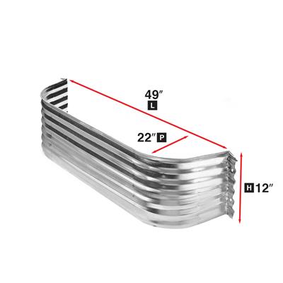 CONQUEST STEEL 49 in. x 22 in. x 12 in. Corrugated Window Well