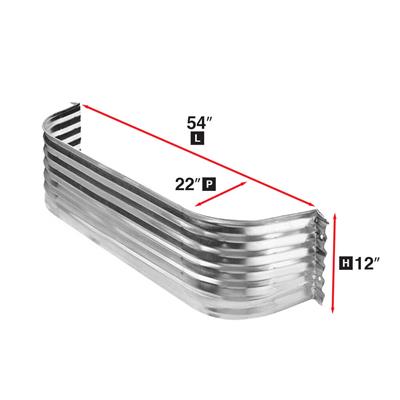 CONQUEST STEEL 54 in. x 22 in. x 12 in. Corrugated Window Well