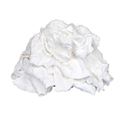 White T-Shirt Rags (25 lb. per Bag)