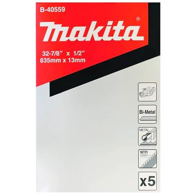 Makita B-40559 32-7/8 in. 18 TPI Bi-Metal Compact Band Saw Blade (5-Pack)