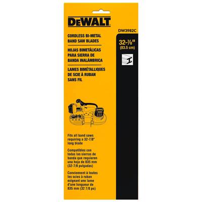 DEWALT DW3982C 32-7/8 in. 14-TPI Bi-Metal Portable Band Saw Blade (3-Pack)