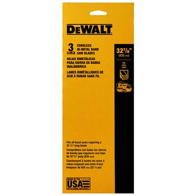 DEWALT DW3984C 32-7/8 in. 24-TPI Bi-Metal Portable Band Saw Blade (3-Pack)