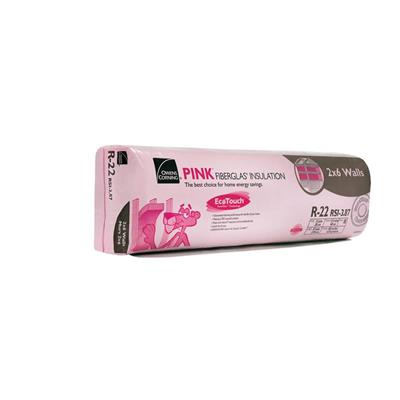 Owens Corning R-22 EcoTouch 15 in. x 47 in. x 5.5 in. PINK FIBERGLAS Insulation (49.0 sq. ft.)