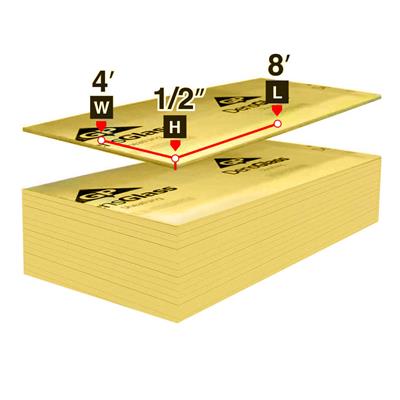 DensGlass Gold 1/2 in. x 4 ft. x 8 ft. Exterior Wall Sheathing