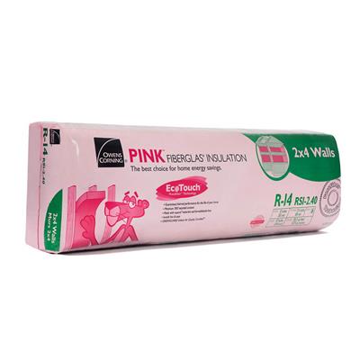 Owens Corning R-14 EcoTouch 15 in. x 47 in. x 3.5 in. PINK FIBERGLAS Insulation (78.3 sq. ft.)