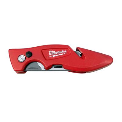 Milwaukee 48-22-1901 7-1/4 in. FASTBACK Flip Open Replaceable Blade Pocket Utility Knife with Wire Stripper and Belt Clip