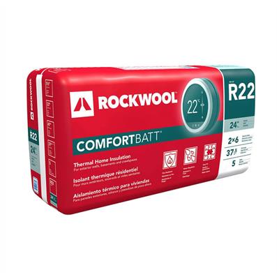 ROCKWOOL COMFORTBATT R22 5.5 in. x 23 in. x 47 in. Wood Stud Insulation