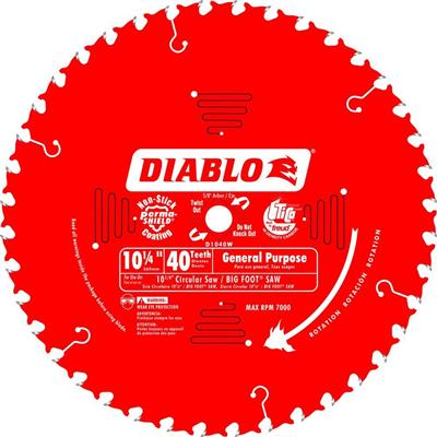 Freud Diablo D1040W 10-1/4 in. 40-Tooth High Density Carbide Tipped General Purpose Wood Cutting Beam Saw Blade
