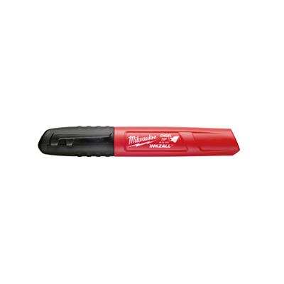 Milwaukee 48-22-3103 Black Chisel Point INKZALL Marker with Lanyard Hole & Hardhat Clip