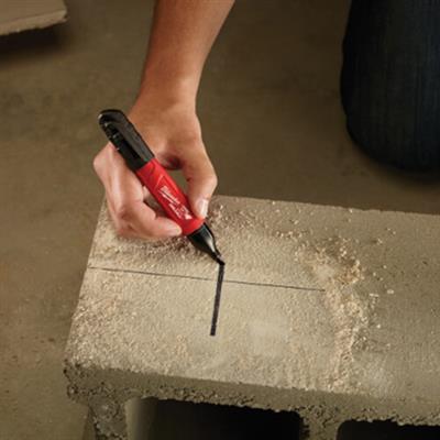 Milwaukee 48-22-3103 Black Chisel Point INKZALL Marker with Lanyard Hole & Hardhat Clip