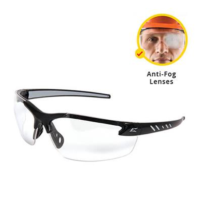 Edge DZ411VS-G2 Zorge G2 Vapor Shield Safety Glasses with Anti-Fog Clear Lens