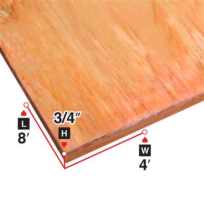  3/4 in. x 4 ft. x 8 ft. Fire-Resistant Treated Plywood