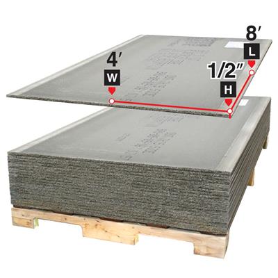 Permabase 4 ft. x 8 ft. x 1/2 in. Cement Board