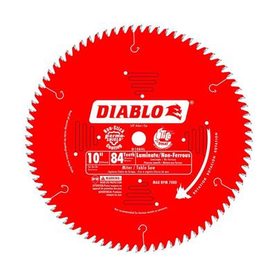 Freud Diablo D1084L 10 in. 84-Tooth High Density Carbide Tipped Laminates/Non-Ferrous Metal Cutting Saw Blade