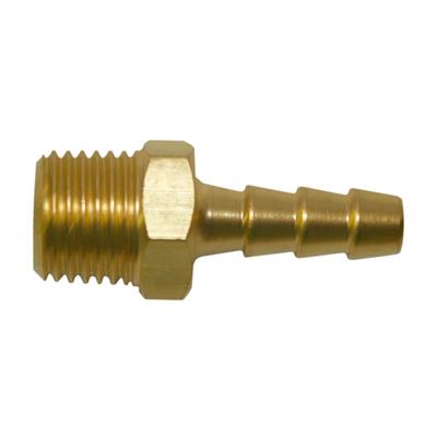 DuraDrive P1825 1/4 in. x 1/4 in. Male Brass Barbed Connector Coupler Air Hose Fitting (5-Pack)