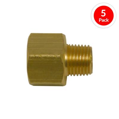 DuraDrive P6125 3/8 in. Female x 1/4 in. Male Brass Coupler Air Hose Fitting (5-Pack)