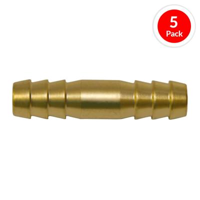 DuraDrive P335 3/8 in. Brass Mender Coupler Air Hose Fitting (5-Pack)