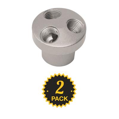 DuraDrive YA3-2 Air Hose Round 3-Way Manifold Connector (2-Pack)