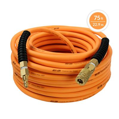 DuraDrive DYPA1475F 1/4 in. x 75 ft. Hybrid Polymer Air Hose with Swivel Fitting