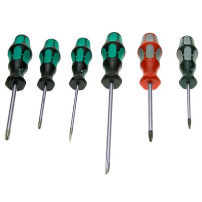 Wera 05347778001 334/368/6 Kraftform Plus Screwdriver Set with Rack (6-Piece)