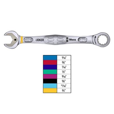 Wera 05020012001 Joker Imperial Ratcheting Combination Wrench Set (8-Piece)