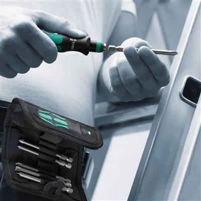 Wera 05059297001 Kraftform Kompakt 62 Bitholding Quick-Release Chuck Screwdriver and Bit Set (33-Piece)