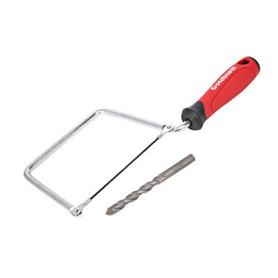 Goldblatt G02001 6 in. Diamond Coated Tile, Stone and Marble Saw Blade Coping Saw with Carbide Tipped Drill Bit