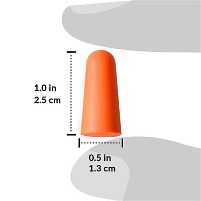 DuraDrive Orange Disposable Uncorded Foam Earplug with 32 dB NRR (200-Pair)