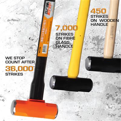 DuraDrive 12 in. 4 lb. Indestructible Handle 52 HRC Head Club Hammer