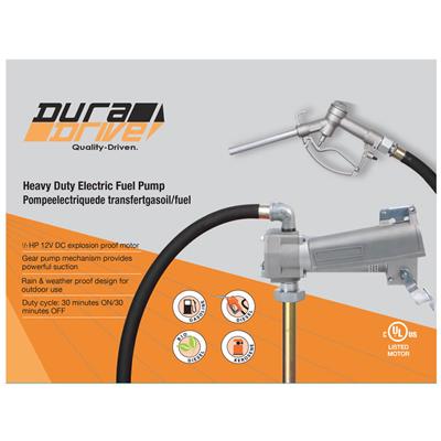 DuraDrive 12-Volt DC 15 GPM Heavy-Duty Electric Fuel Pump