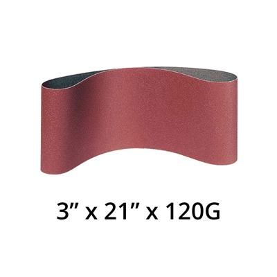 KLINGSPOR 4142 LS 309 XH 3 in. x 21 in. x 120 Grit Sanding Belt For Hand Held Machines For Wood, Metal And NF Metals (10-Pack)