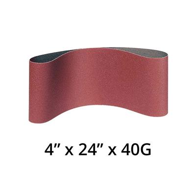 KLINGSPOR 4478 LS 309 XH 4 in. x 24 in. x 40 Grit Sanding Belt For Hand Held Machines For Wood, Metal And NF Metals (10-Pack)