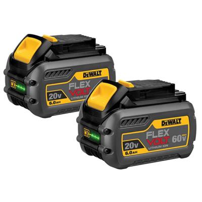 DEWALT DCB606-2 FLEXVOLT 20-Volt/60-Volt 6.0-Ah MAX Lithium-Ion Battery (2-Pack)